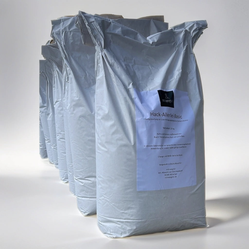 Eine Gruppe von großen weißen 20 kg Tüten